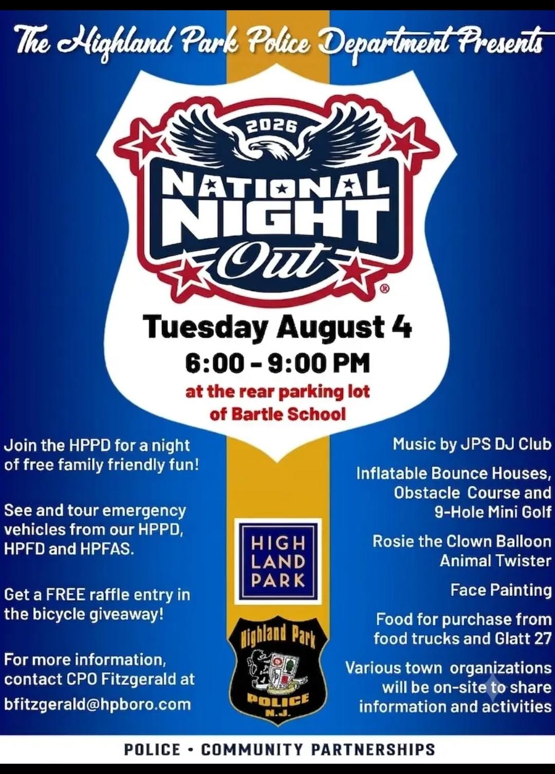 National Night Out 2026 flyer